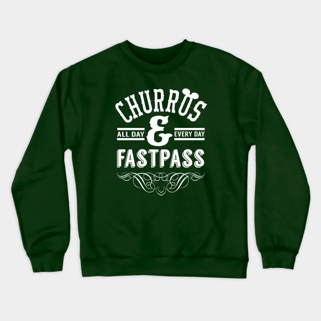 Churros and Fastpass Crewneck Sweatshirt by PopCultureShirts